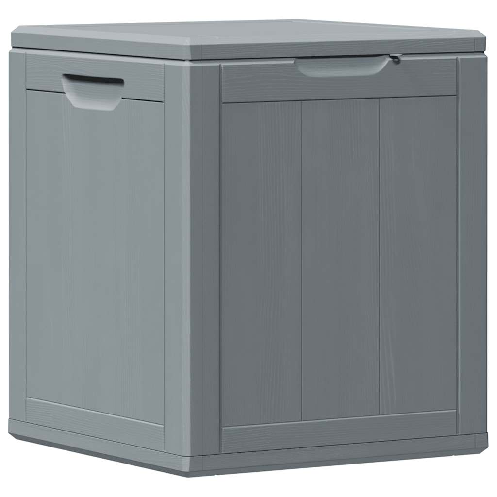 Baule da Giardino 90 L Grigio Aspetto legno in PP