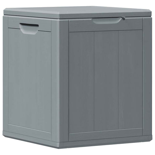Baule da Giardino 90 L Grigio Aspetto legno in PP