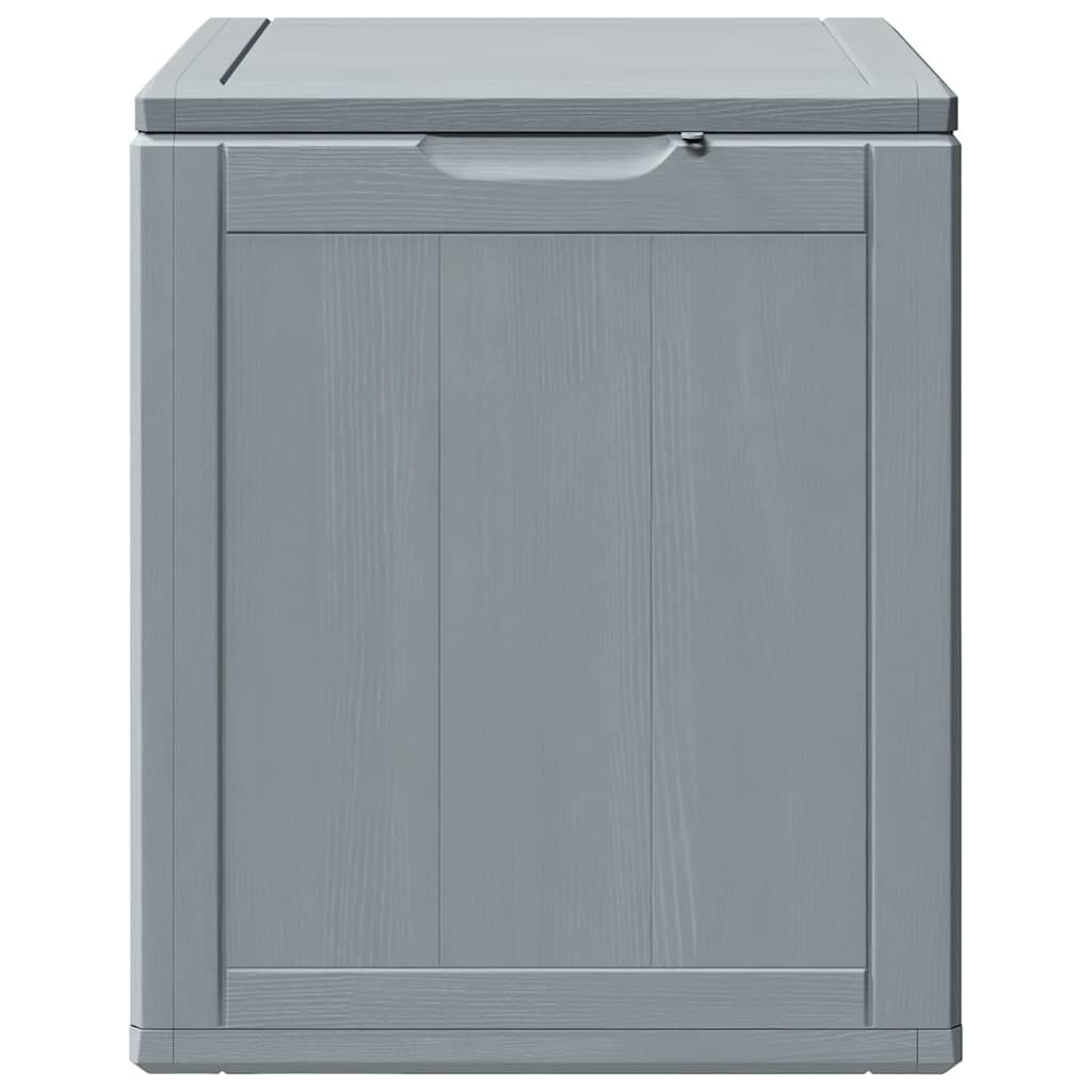 Baule da Giardino 90 L Grigio Aspetto legno in PP