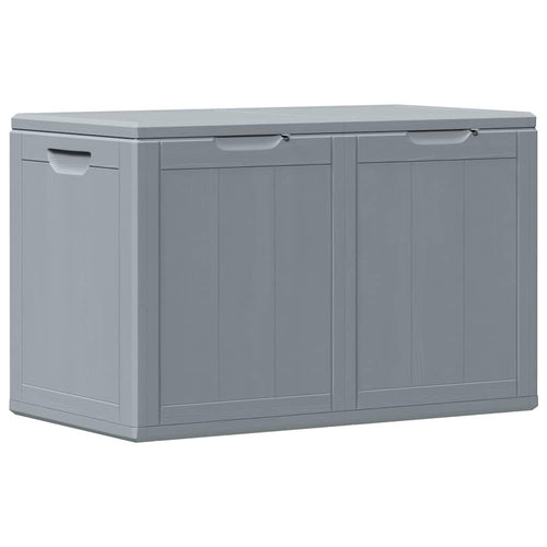 Baule da Giardino 180 L Grigio Aspetto legno in PP