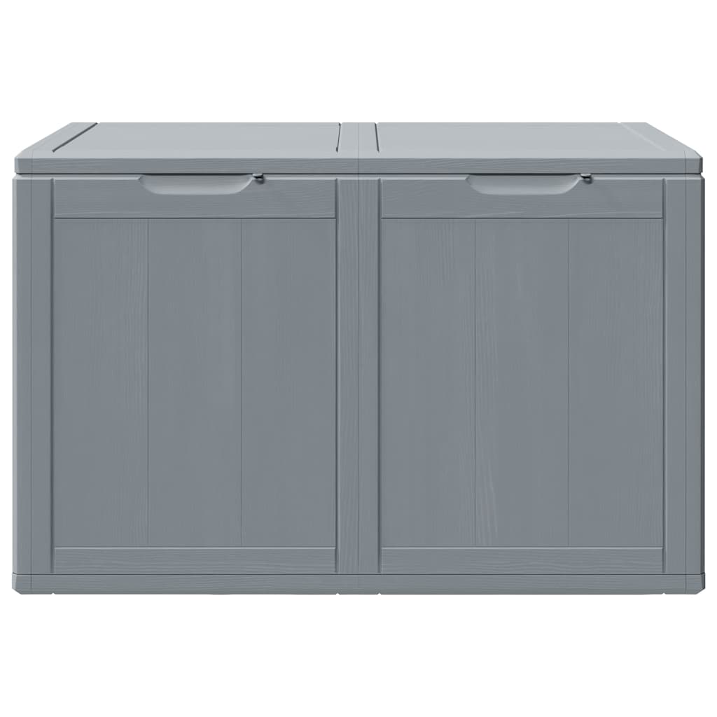 Baule da Giardino 180 L Grigio Aspetto legno in PP
