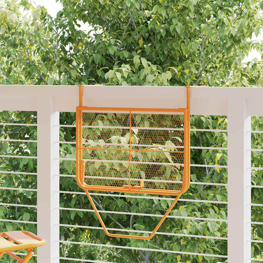 Tavolo da Balcone Giallo 60x40 cm in Acciaio