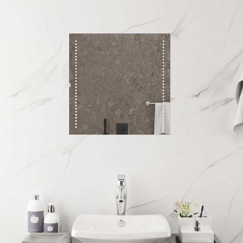 Specchio da Bagno con Luci LED 50x50 cm