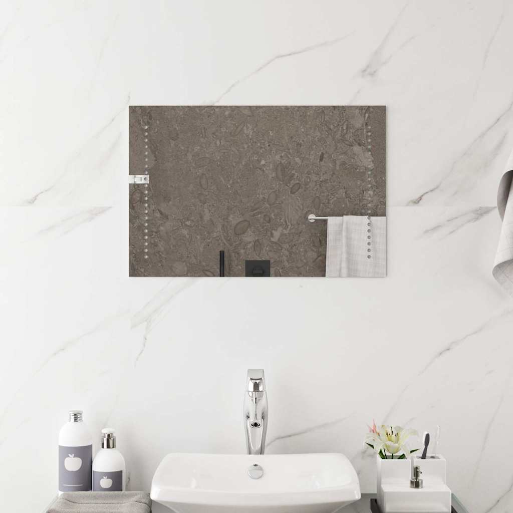 Specchio da Bagno con Luci LED 60x40 cm