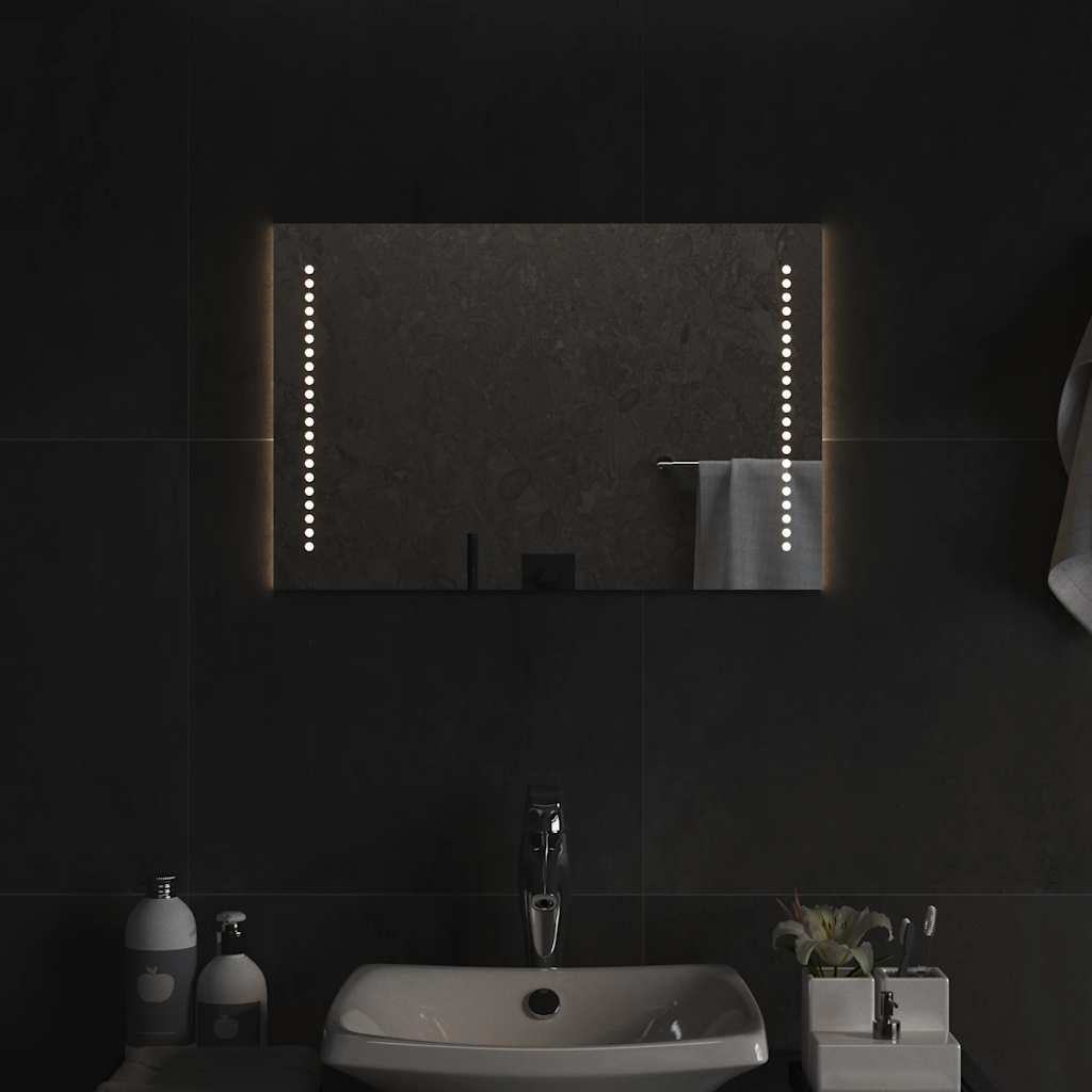 Specchio da Bagno con Luci LED 60x40 cm