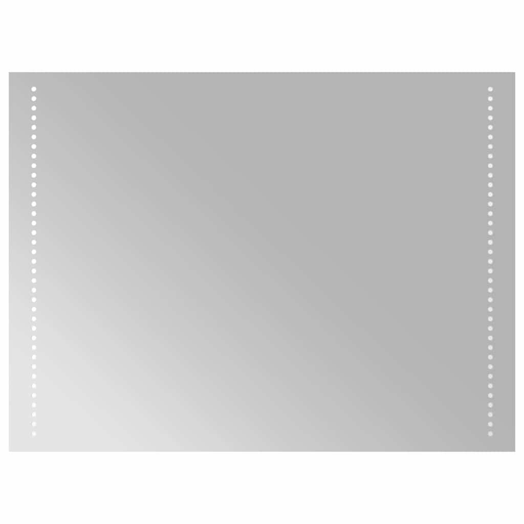 Specchio da Bagno con Luci LED 80x60 cm