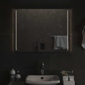 Specchio da Bagno con Luci LED 80x60 cm