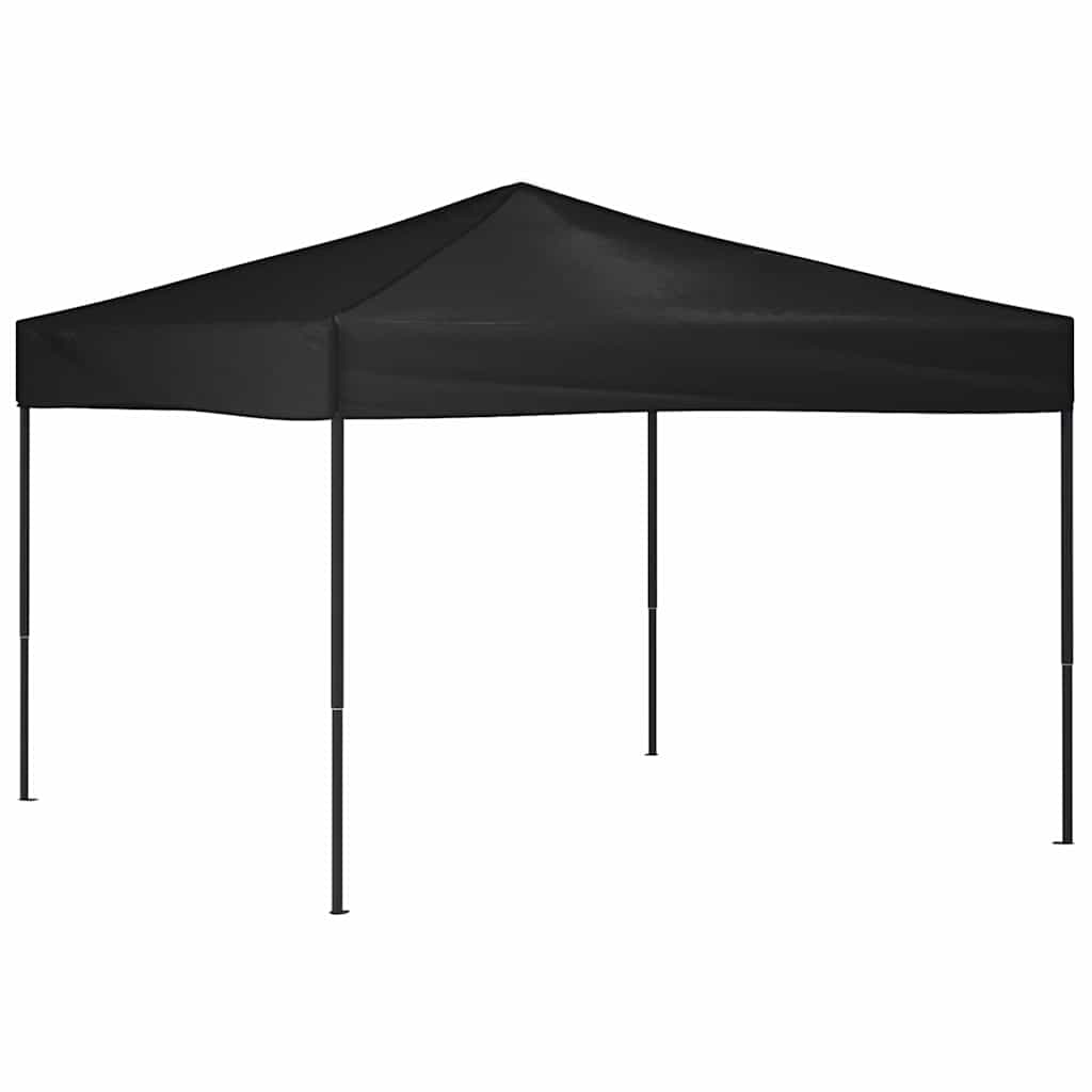 Tenda per Feste Pieghevole Nera 3x3 m