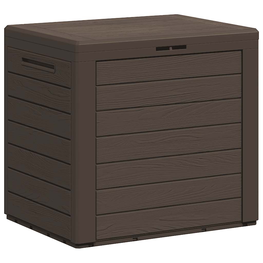 Baule da Giardino Marrone 58,5x46x55 cm in Polipropilene