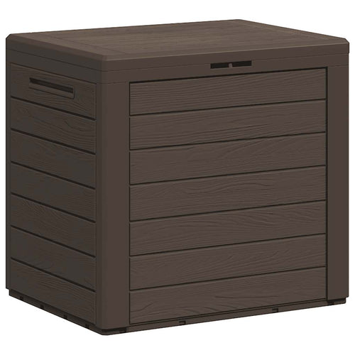 Baule da Giardino Marrone 58,5x46x55 cm in Polipropilene
