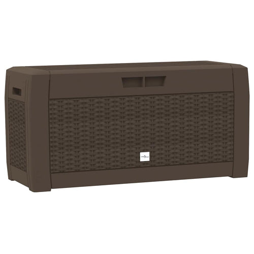 Baule da Giardino Marrone 119x48x60 cm in Polipropilene