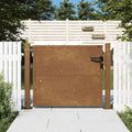 Cancello da giardino 100x75 cm in acciaio Corten