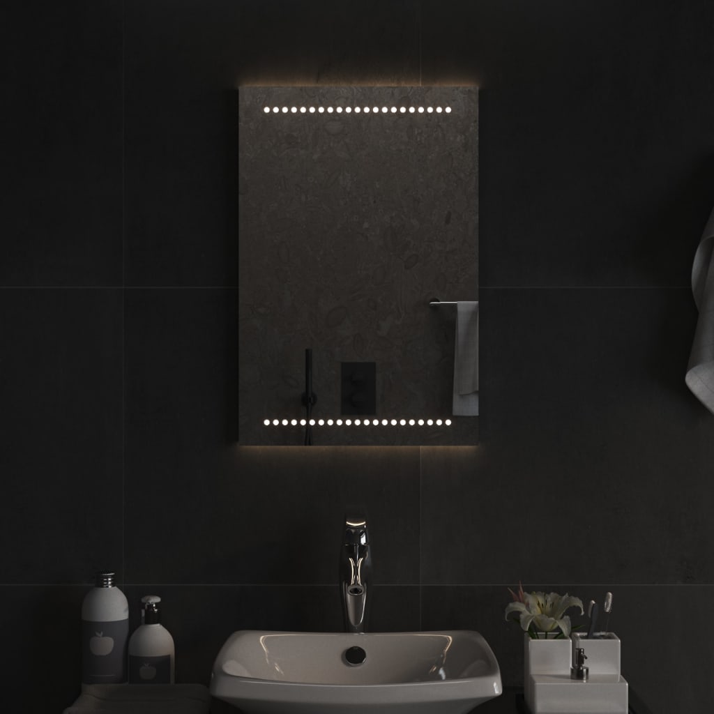 Specchio da Bagno con Luci LED 40x60 cm