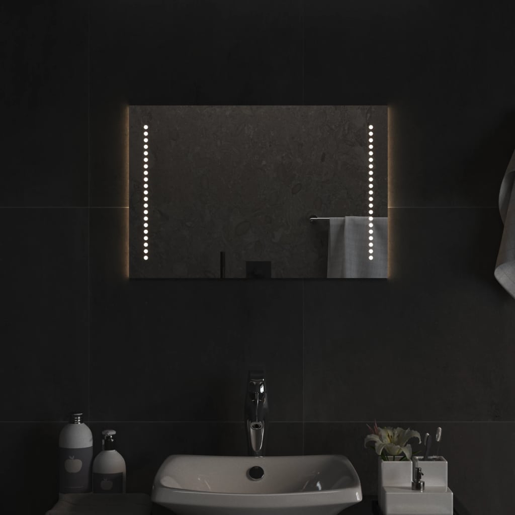 Specchio da Bagno con Luci LED 40x60 cm