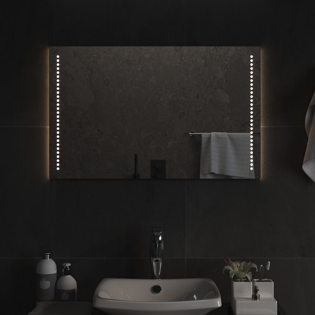 Specchio da Bagno con Luci LED 50x80 cm