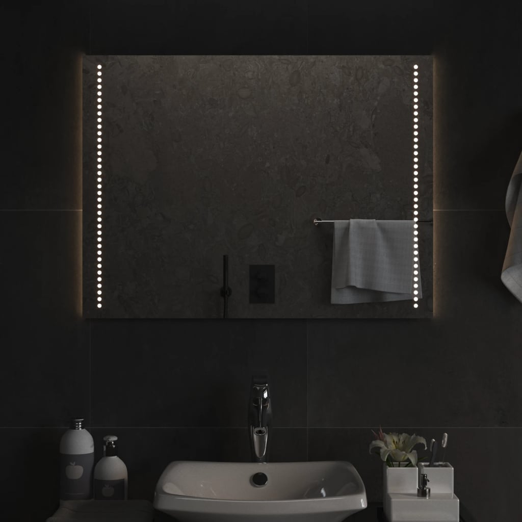 Specchio da Bagno con Luci LED 60x80 cm