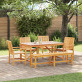 Set da Pranzo per Giardino 6 pz Marrone