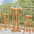 Tavolo da Bar da Giardino Ø60x105 cm Legno Massello di Acacia
