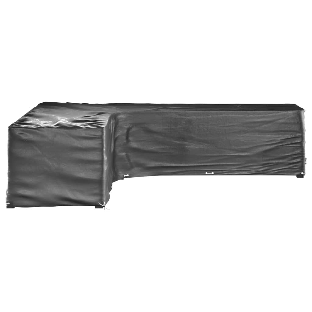 Coperture Mobili da Giardino a L 2pz 20 Occhielli 300x300x70cm