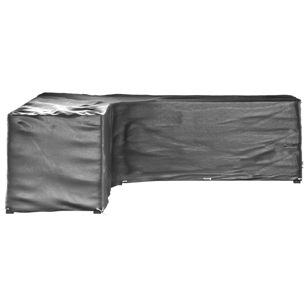 Coperture Mobili da Giardino a L 2pz 20 Occhielli 300x300x90cm