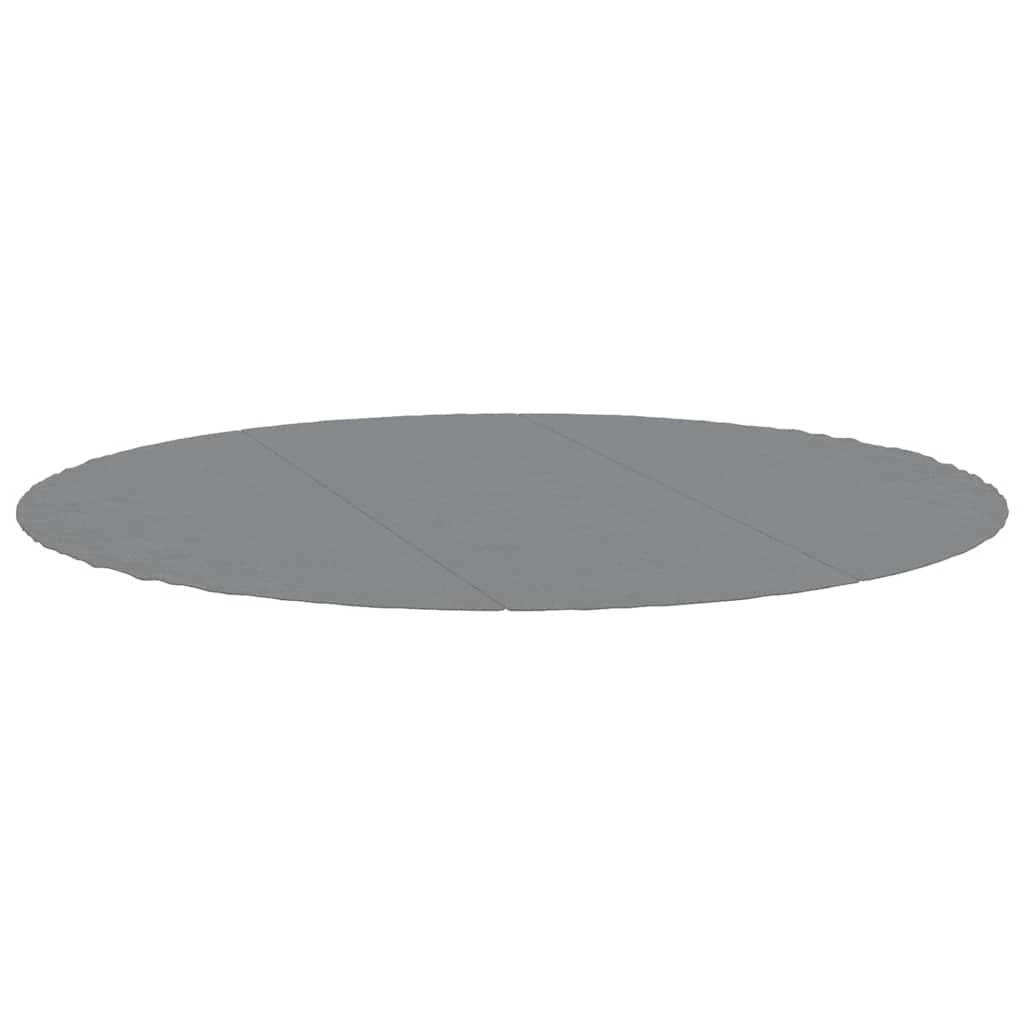 Telo Sotto Piscina Grigio Chiaro Ø396 cm Geotessile Poliestere