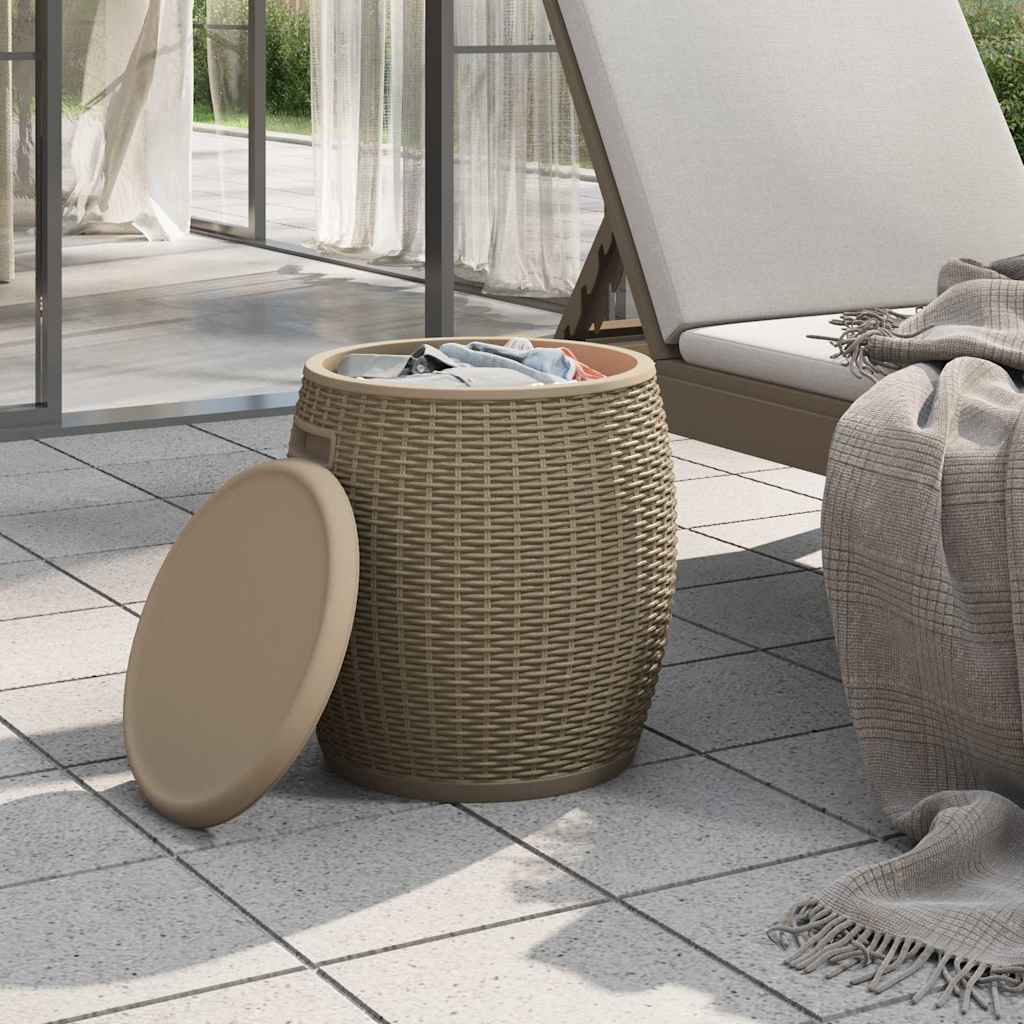 Contenitore da Giardino 4 in 1 Polipropilene Marrone Chiaro