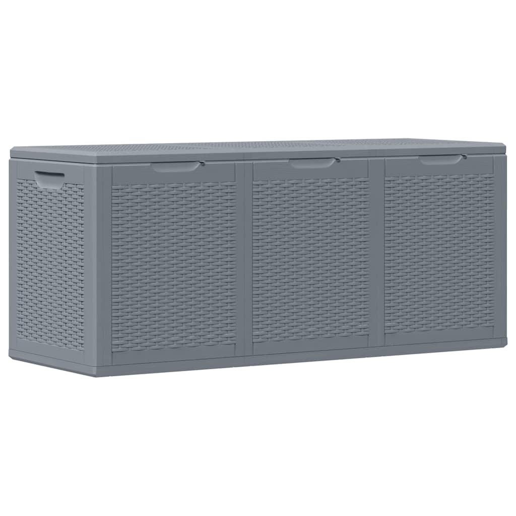 Contenitore da Giardino Grigio in Rattan PP 270 L