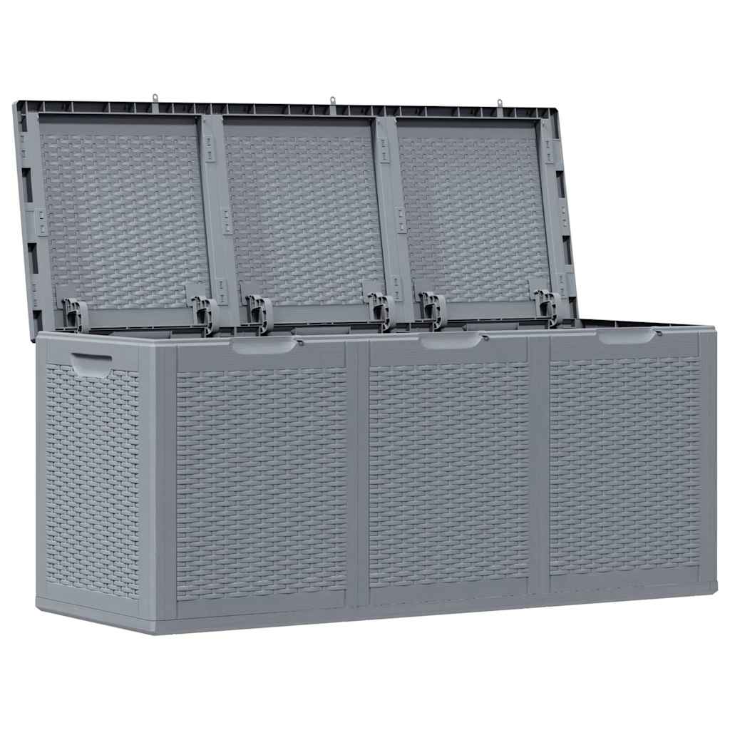 Contenitore da Giardino Grigio in Rattan PP 270 L