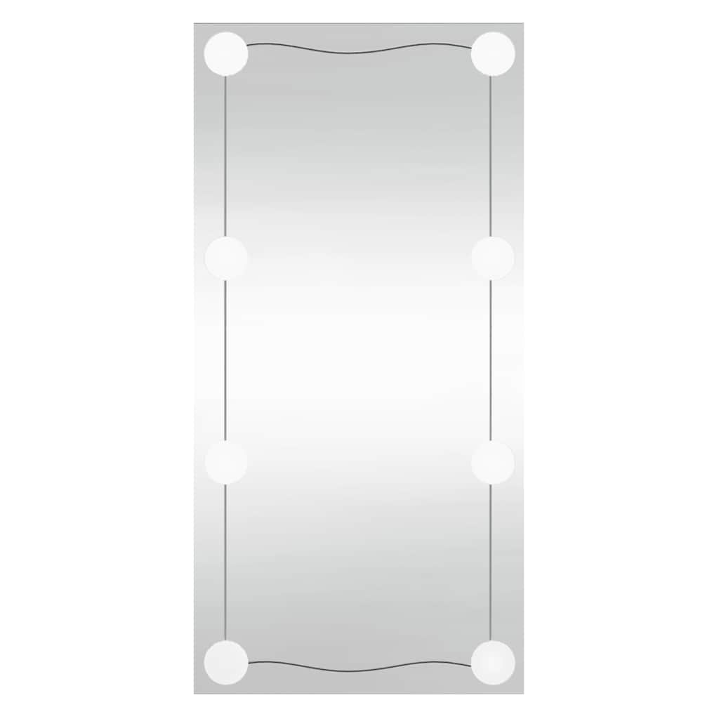 Specchio da Parete con Luci LED 30x60 cm Vetro Rettangolare
