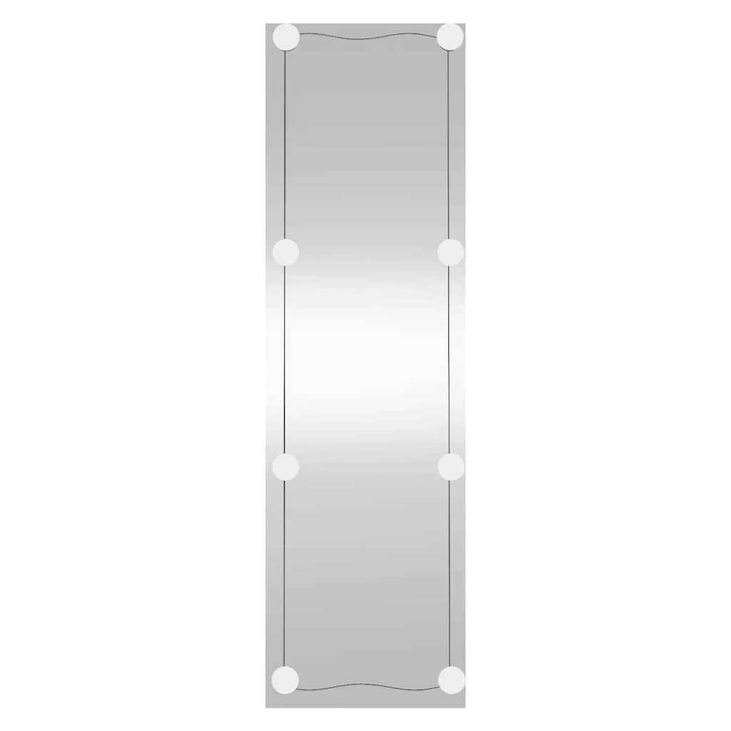 Specchio da Parete con Luci LED 30x100 cm Vetro Rettangolare