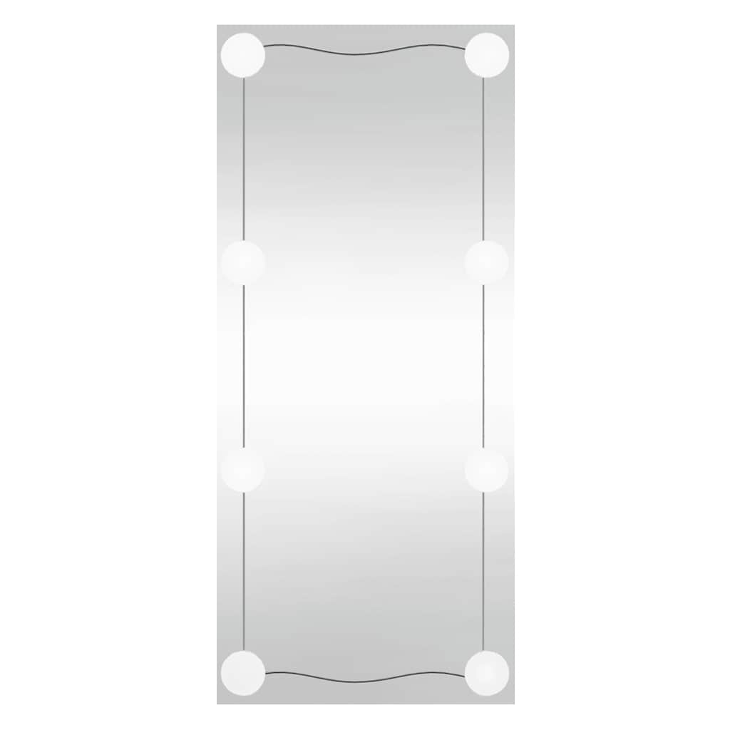 Specchio da Parete con Luci LED 40x80 cm Vetro Rettangolare