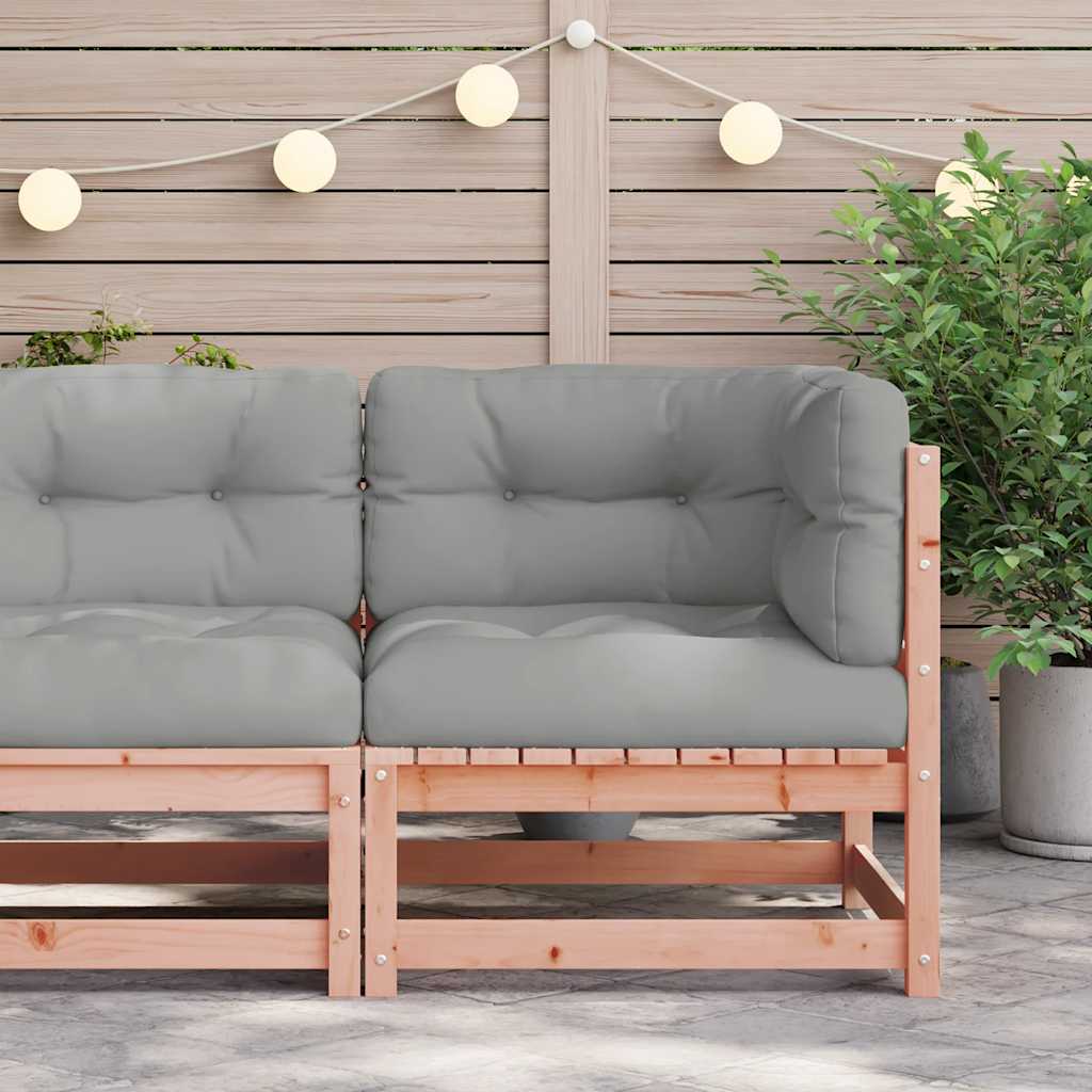 Divano Angolare da Giardino con Cuscini Legno Massello Douglas