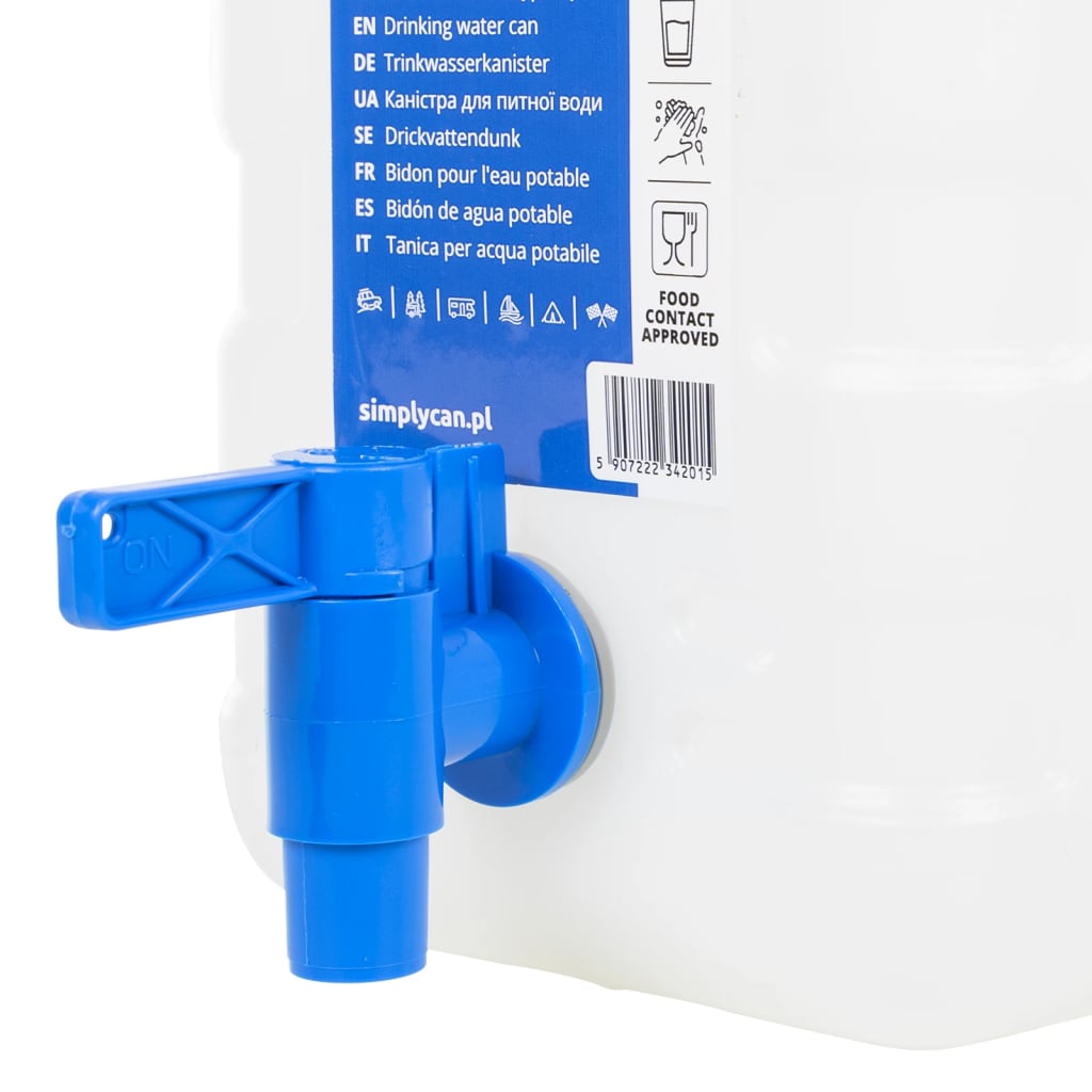 Contenitore Acqua con Rubinetto Trasparente 10 L in Plastica
