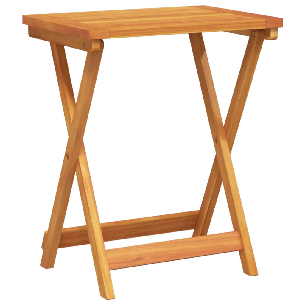 Set da Pranzo da Giardino Pieghevole 3 pz in Massello di Acacia