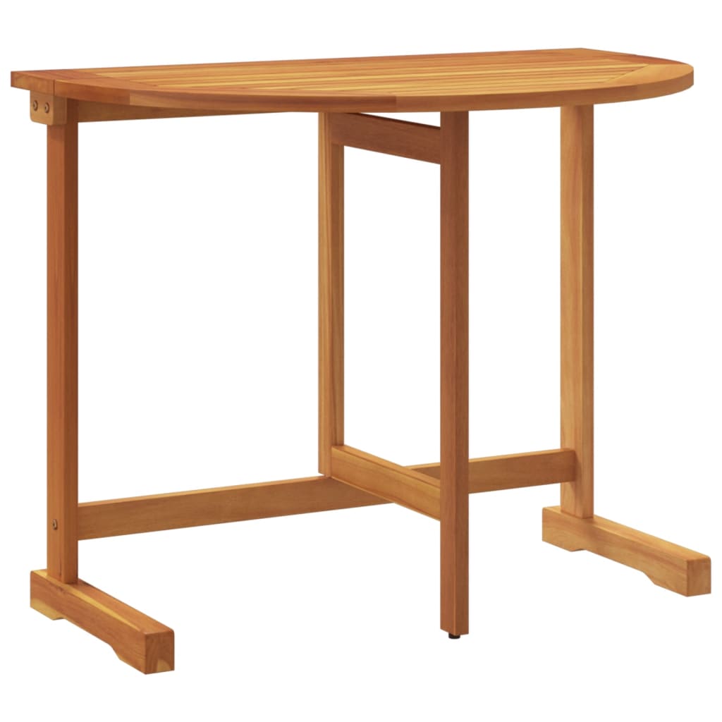 Set da Pranzo da Giardino Pieghevole 3 pz in Massello di Acacia