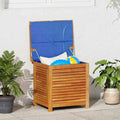 Contenitore Giardino con Feritoia 50x60x56cm Massello Acacia