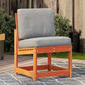 Sedia da Giardino Marrone Cera 50,5x55x77cm Legno Massello Pino