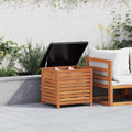 Contenitore da Giardino 60x50x55 cm Legno Massello di Eucalipto