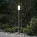 Lampada a paletto con presa elettrica 110 cm Acciaio Inox IP44