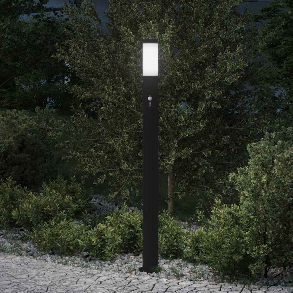 Lampada a paletto con sensore 110 cm Acciaio Inox IP44