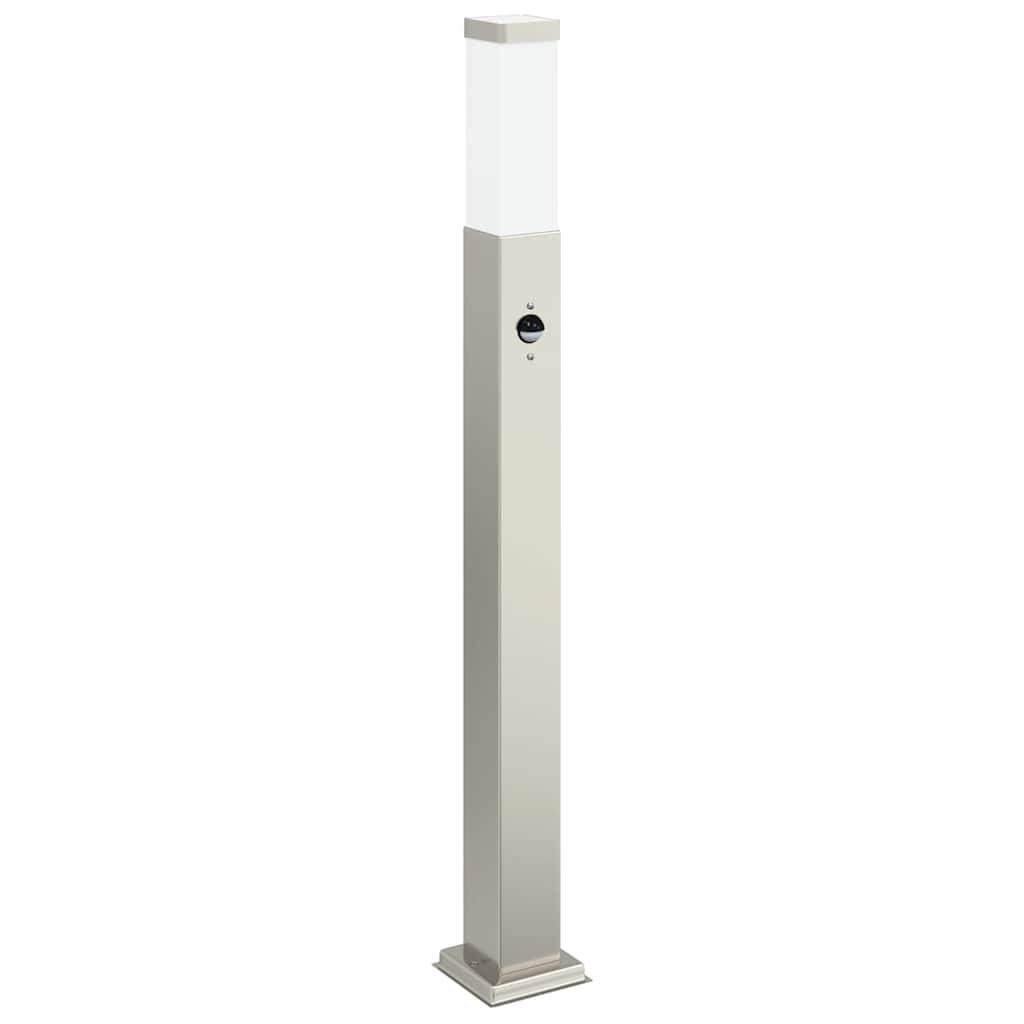 Lampada a paletto con sensore 80 cm Acciaio Inox IP44