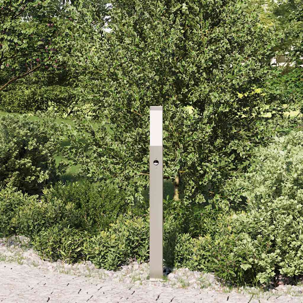 Lampada a paletto con sensore 80 cm Acciaio Inox IP44