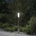 Lampada a paletto con sensore 80 cm Acciaio Inox IP44