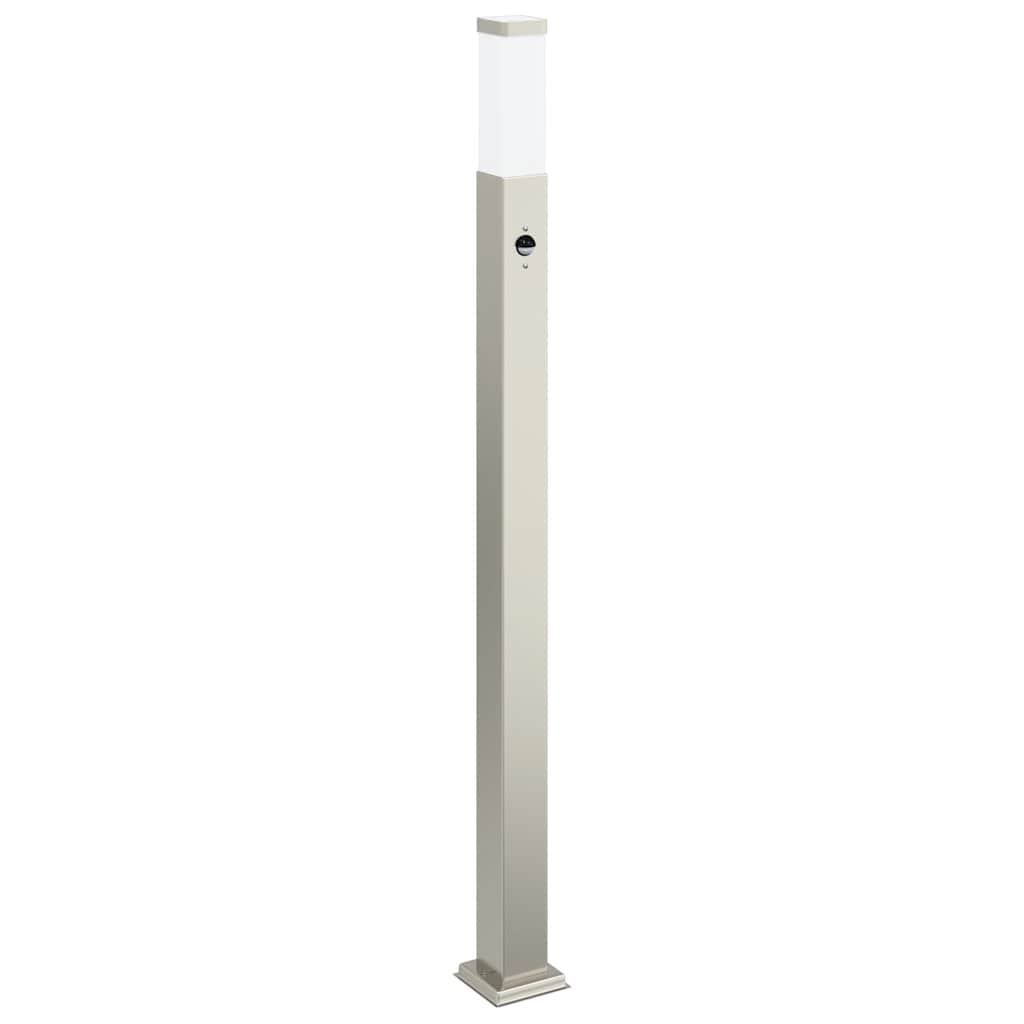 Lampada a paletto con sensore 110 cm Acciaio Inox IP44