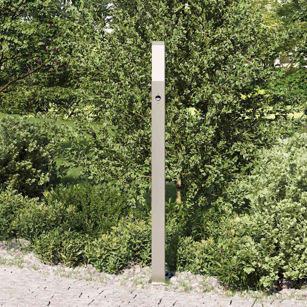 Lampada a paletto con sensore 110 cm Acciaio Inox IP44