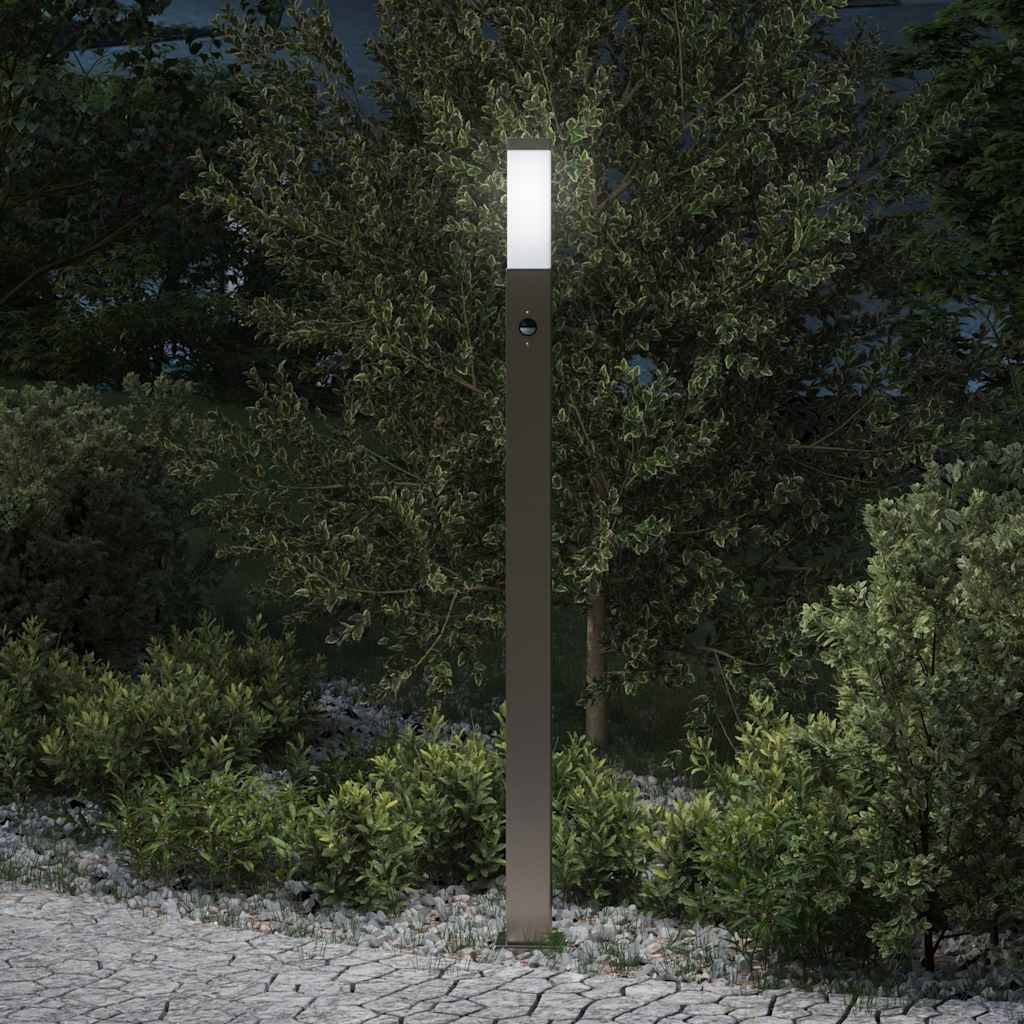 Lampada a paletto con sensore 110 cm Acciaio Inox IP44