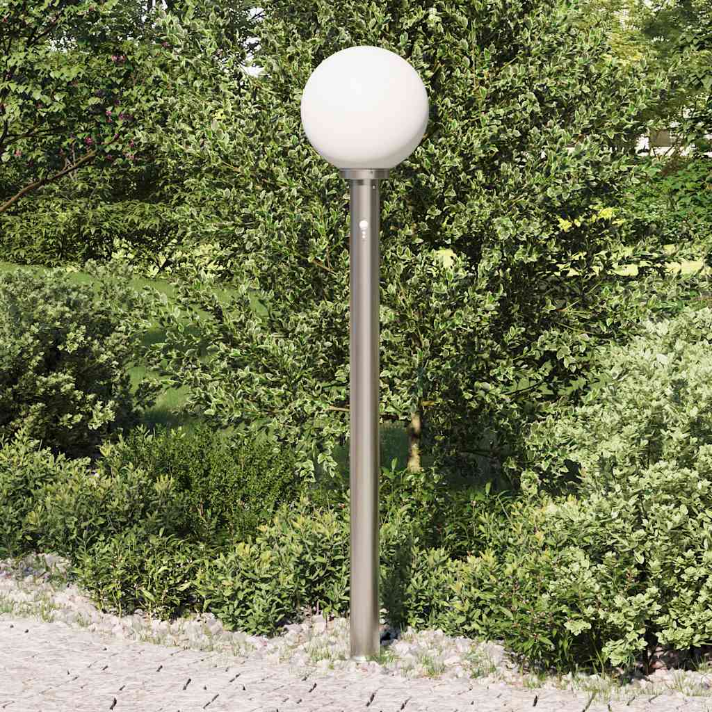 Lampada a paletto con sensore 120 cm Acciaio Inox IP44