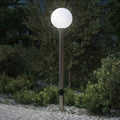 Lampada a paletto con presa elettrica 120 cm Acciaio Inox IP44