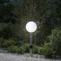 Lampada a paletto con sensore e presa 80 cm Acciaio Inox IP44