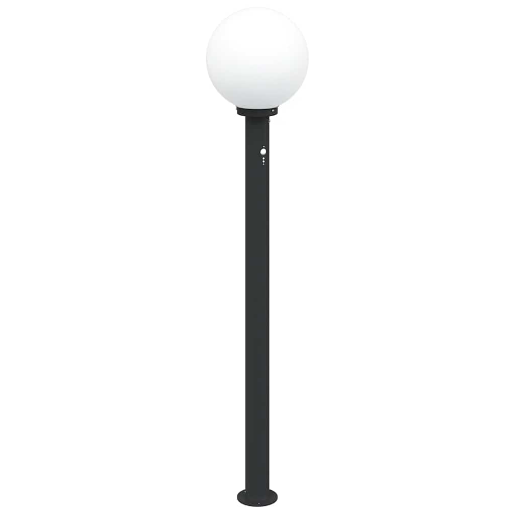 Lampada a paletto con sensore 120 cm Nera IP44